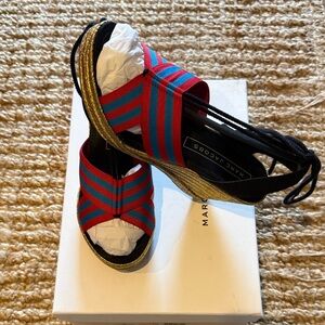 Marc Jacobs Striped Red and Blue Espadrilles